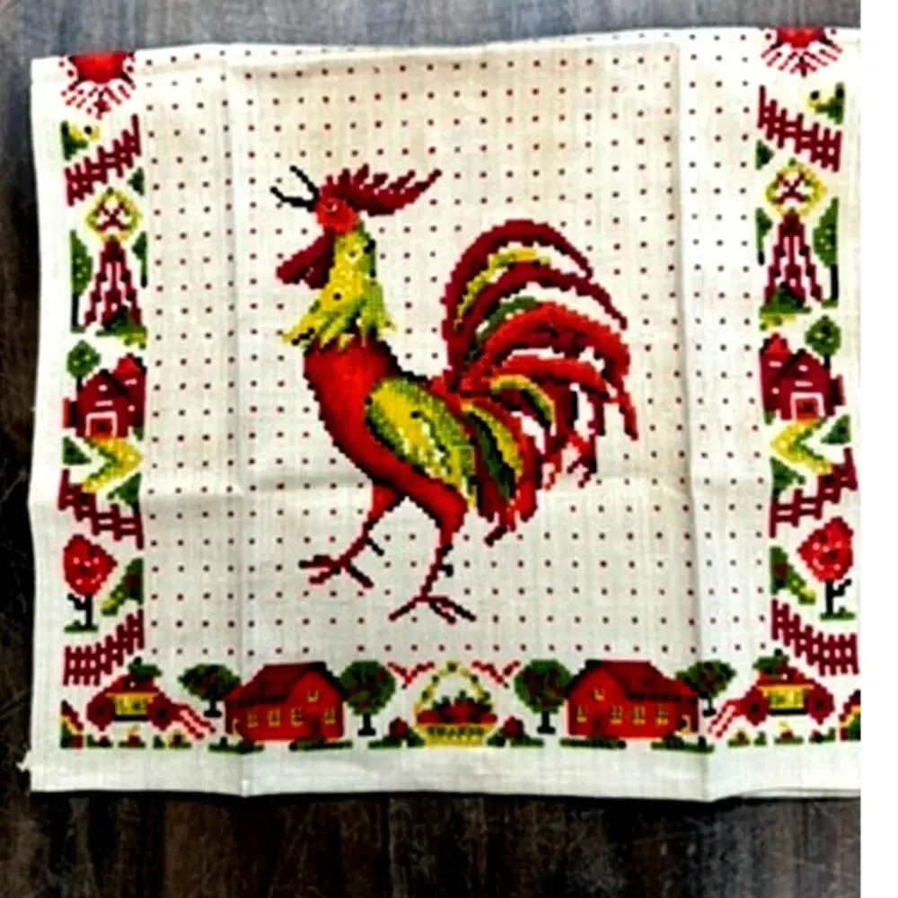 None and/or Unknown vintage dishtowel